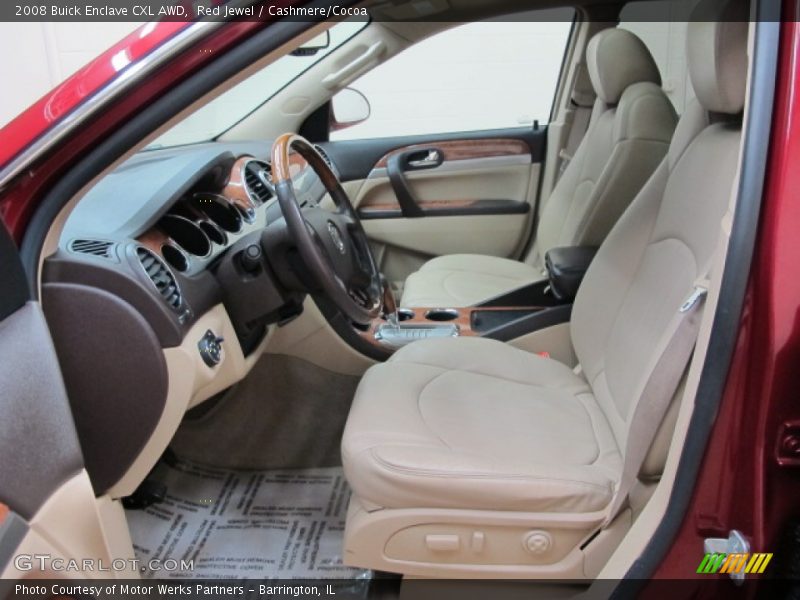 Red Jewel / Cashmere/Cocoa 2008 Buick Enclave CXL AWD