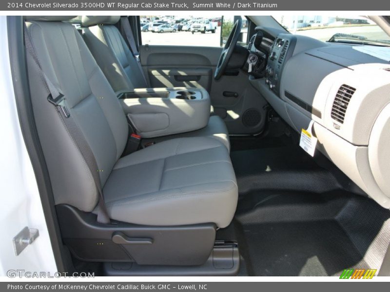 Summit White / Dark Titanium 2014 Chevrolet Silverado 3500HD WT Regular Cab Stake Truck