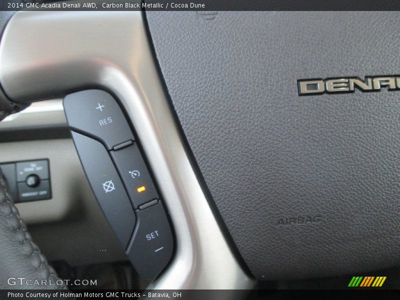 Carbon Black Metallic / Cocoa Dune 2014 GMC Acadia Denali AWD