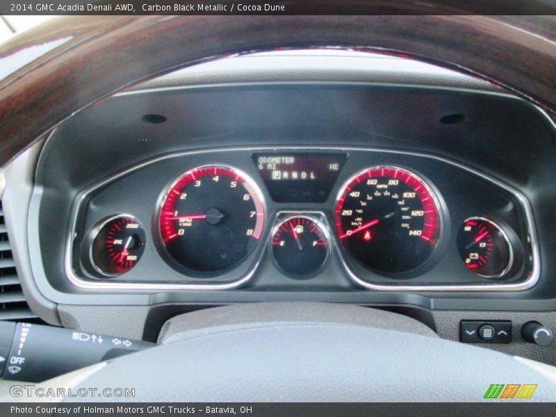 Carbon Black Metallic / Cocoa Dune 2014 GMC Acadia Denali AWD