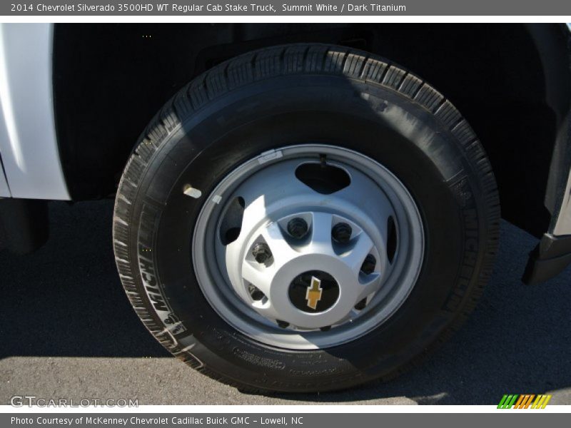 Summit White / Dark Titanium 2014 Chevrolet Silverado 3500HD WT Regular Cab Stake Truck