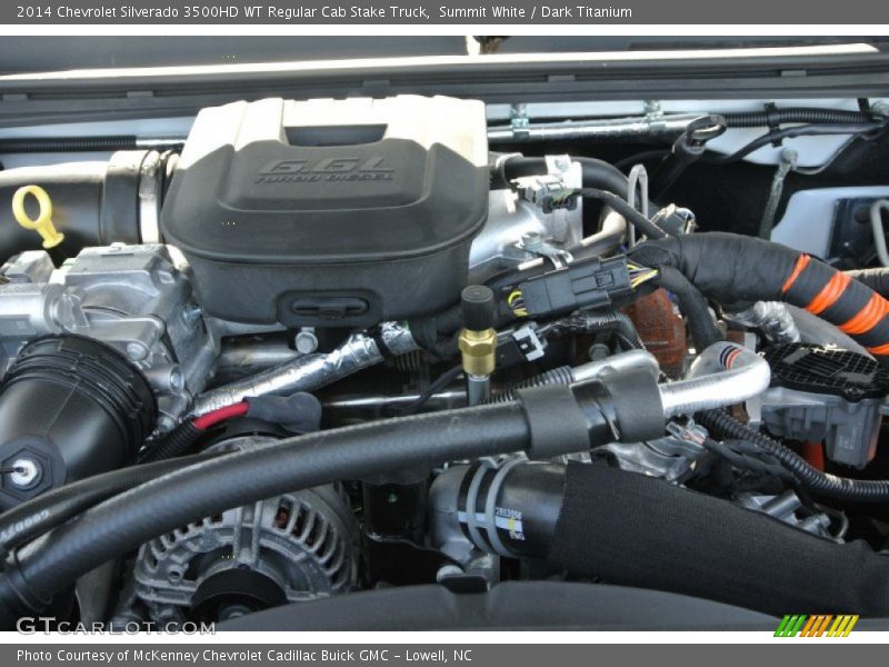 Summit White / Dark Titanium 2014 Chevrolet Silverado 3500HD WT Regular Cab Stake Truck