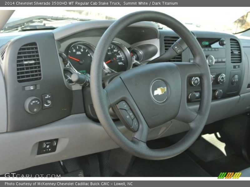Summit White / Dark Titanium 2014 Chevrolet Silverado 3500HD WT Regular Cab Stake Truck