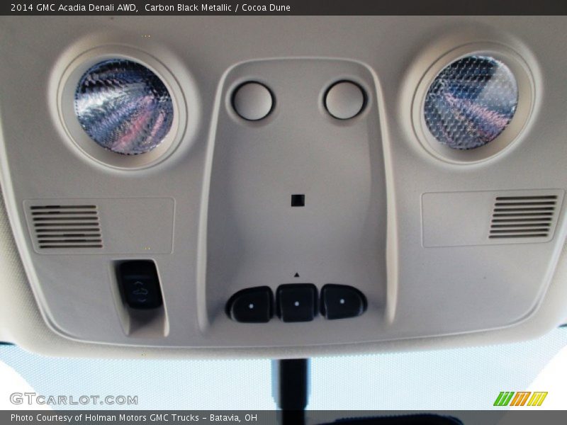 Carbon Black Metallic / Cocoa Dune 2014 GMC Acadia Denali AWD