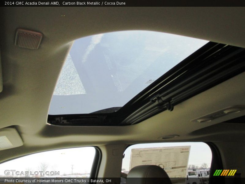 Carbon Black Metallic / Cocoa Dune 2014 GMC Acadia Denali AWD