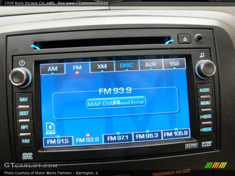 Red Jewel / Cashmere/Cocoa 2008 Buick Enclave CXL AWD