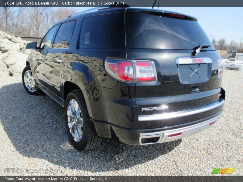 Carbon Black Metallic / Cocoa Dune 2014 GMC Acadia Denali AWD