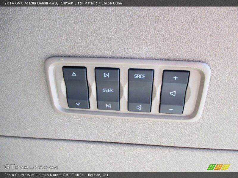 Carbon Black Metallic / Cocoa Dune 2014 GMC Acadia Denali AWD