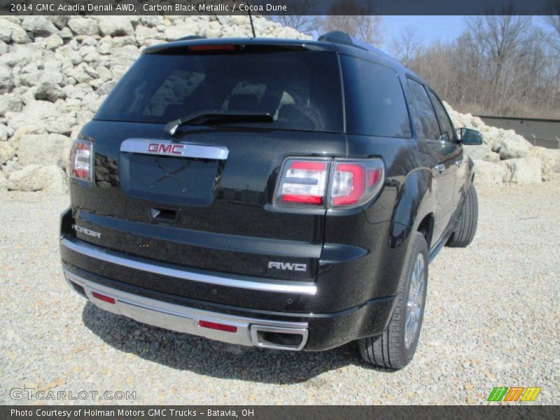Carbon Black Metallic / Cocoa Dune 2014 GMC Acadia Denali AWD