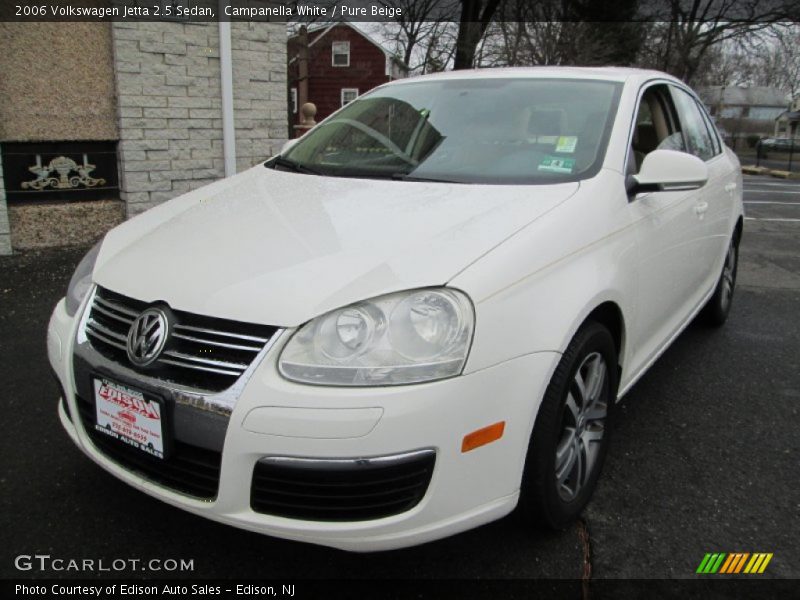 Campanella White / Pure Beige 2006 Volkswagen Jetta 2.5 Sedan