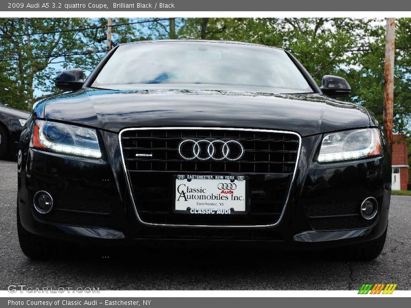 Brilliant Black / Black 2009 Audi A5 3.2 quattro Coupe