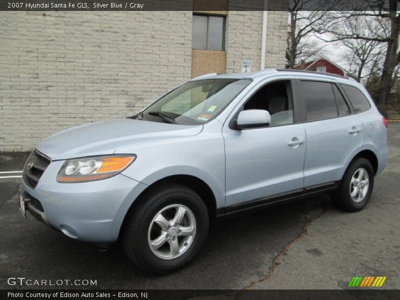 Silver Blue / Gray 2007 Hyundai Santa Fe GLS