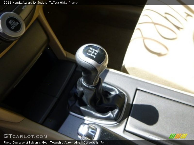  2012 Accord LX Sedan 5 Speed Manual Shifter