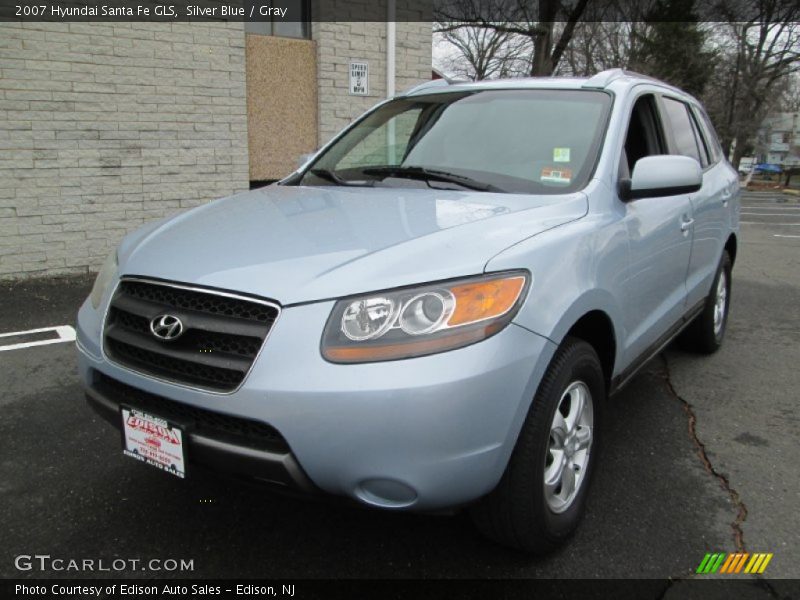 Silver Blue / Gray 2007 Hyundai Santa Fe GLS