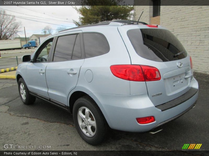 Silver Blue / Gray 2007 Hyundai Santa Fe GLS