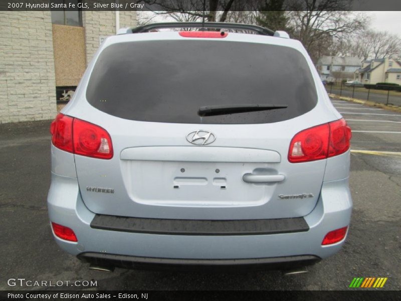 Silver Blue / Gray 2007 Hyundai Santa Fe GLS