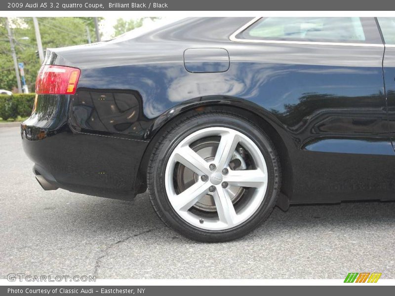 Brilliant Black / Black 2009 Audi A5 3.2 quattro Coupe