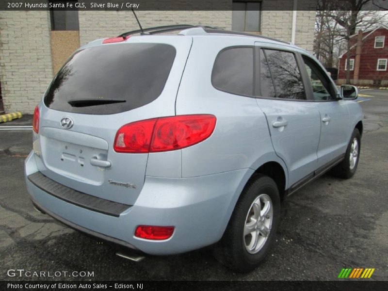 Silver Blue / Gray 2007 Hyundai Santa Fe GLS