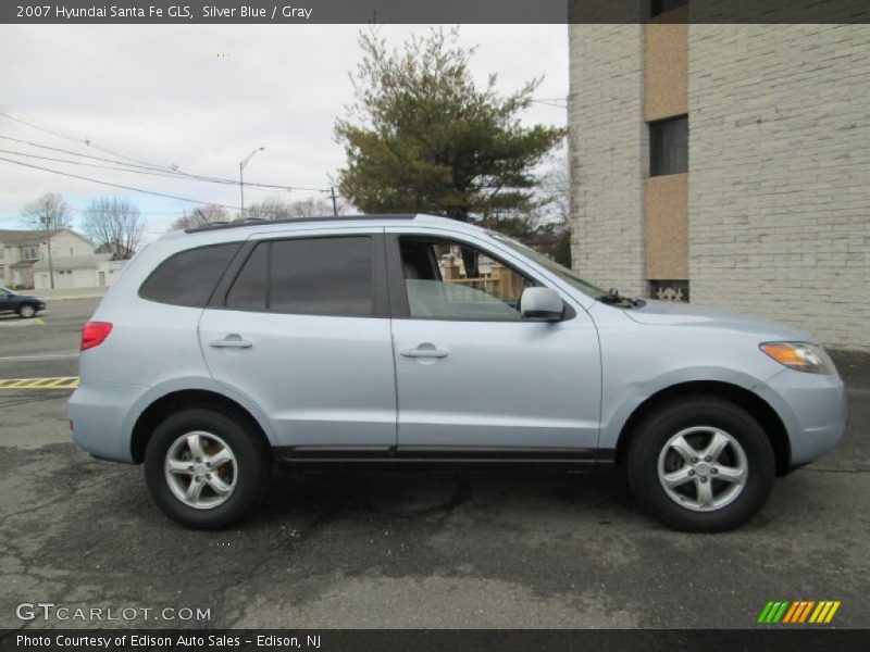 Silver Blue / Gray 2007 Hyundai Santa Fe GLS