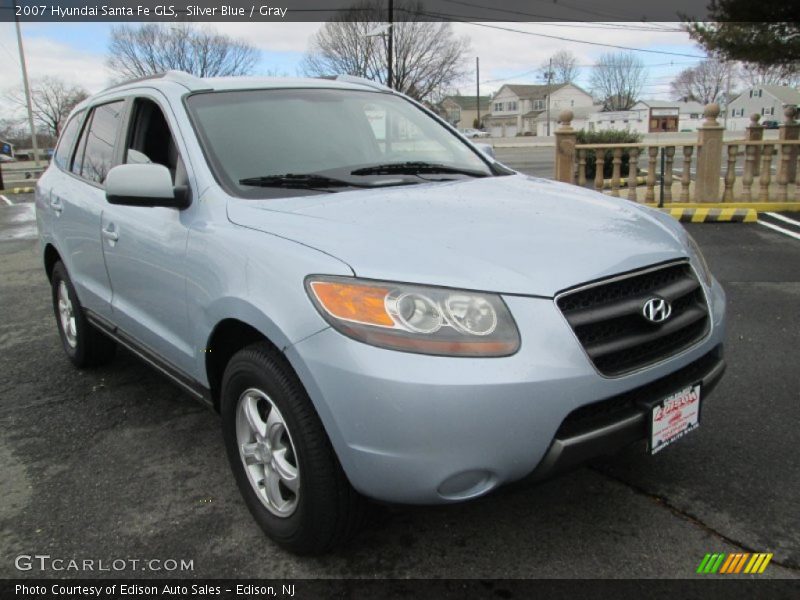 Silver Blue / Gray 2007 Hyundai Santa Fe GLS