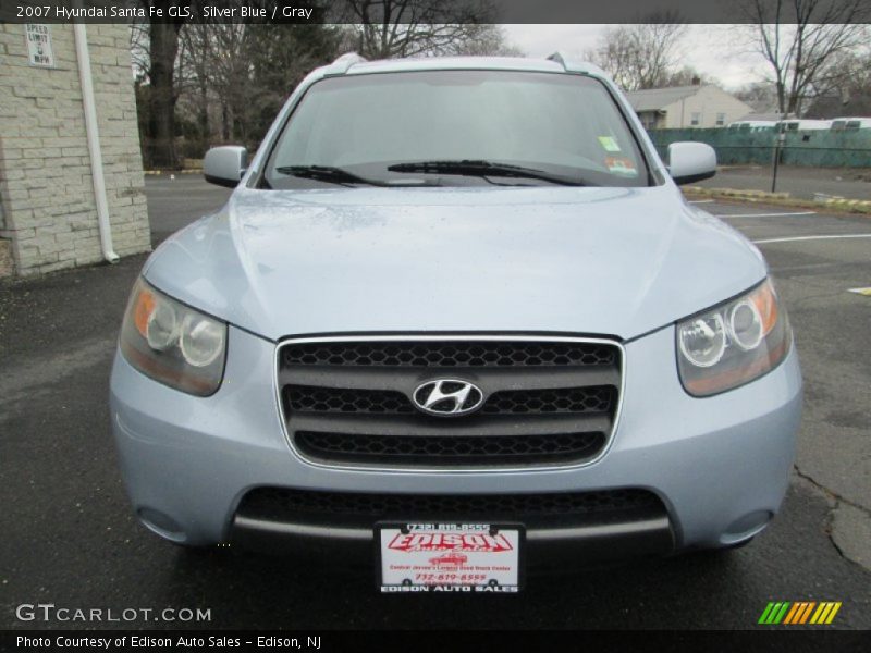 Silver Blue / Gray 2007 Hyundai Santa Fe GLS