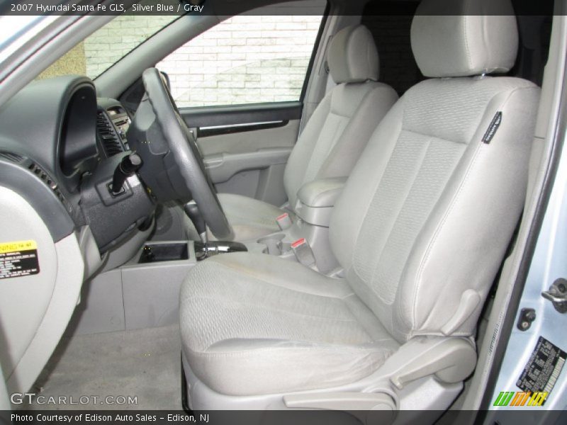Silver Blue / Gray 2007 Hyundai Santa Fe GLS
