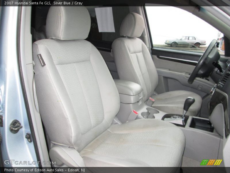 Silver Blue / Gray 2007 Hyundai Santa Fe GLS