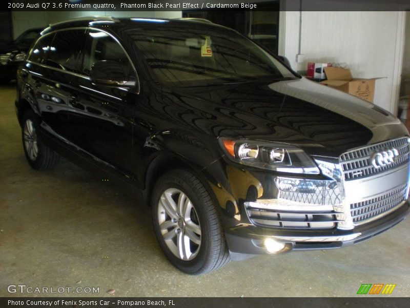 Phantom Black Pearl Effect / Cardamom Beige 2009 Audi Q7 3.6 Premium quattro