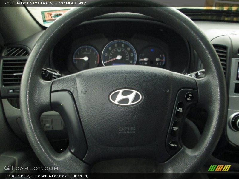 Silver Blue / Gray 2007 Hyundai Santa Fe GLS