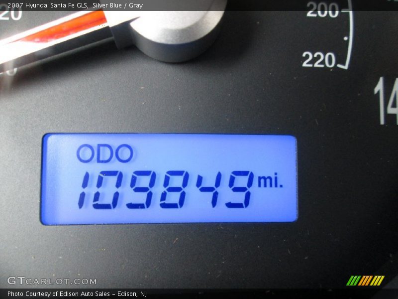 Silver Blue / Gray 2007 Hyundai Santa Fe GLS