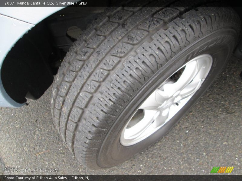 Silver Blue / Gray 2007 Hyundai Santa Fe GLS