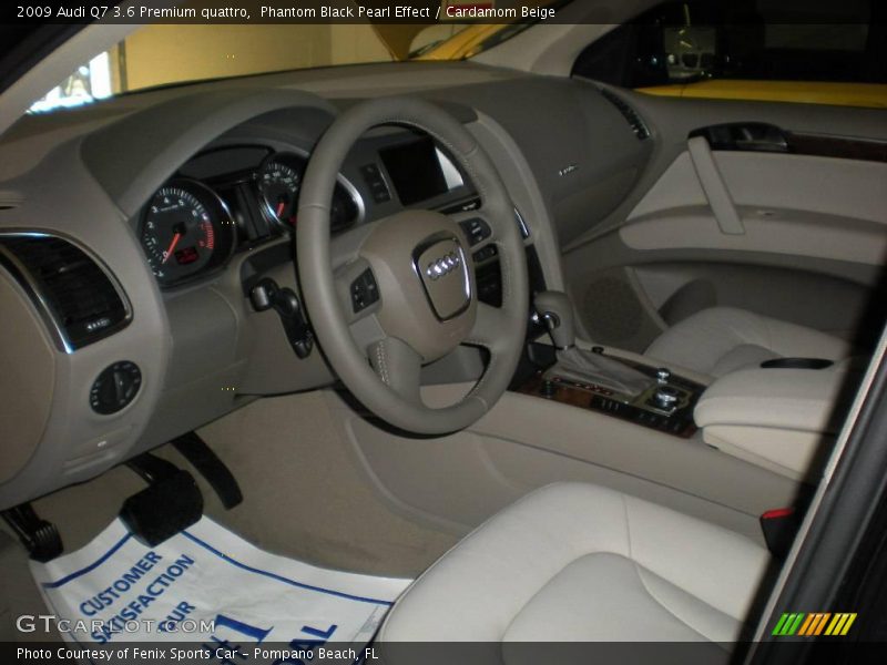 Phantom Black Pearl Effect / Cardamom Beige 2009 Audi Q7 3.6 Premium quattro