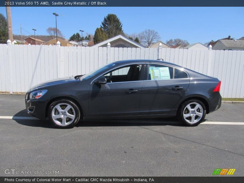 Saville Grey Metallic / Off Black 2013 Volvo S60 T5 AWD
