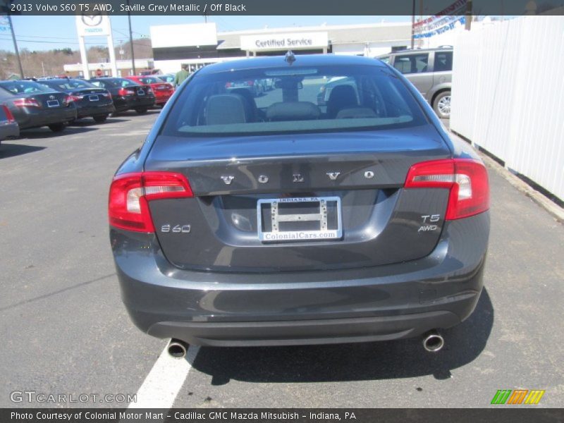 Saville Grey Metallic / Off Black 2013 Volvo S60 T5 AWD