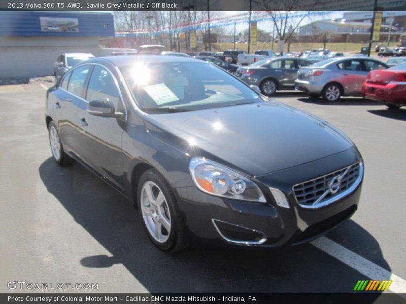 Saville Grey Metallic / Off Black 2013 Volvo S60 T5 AWD