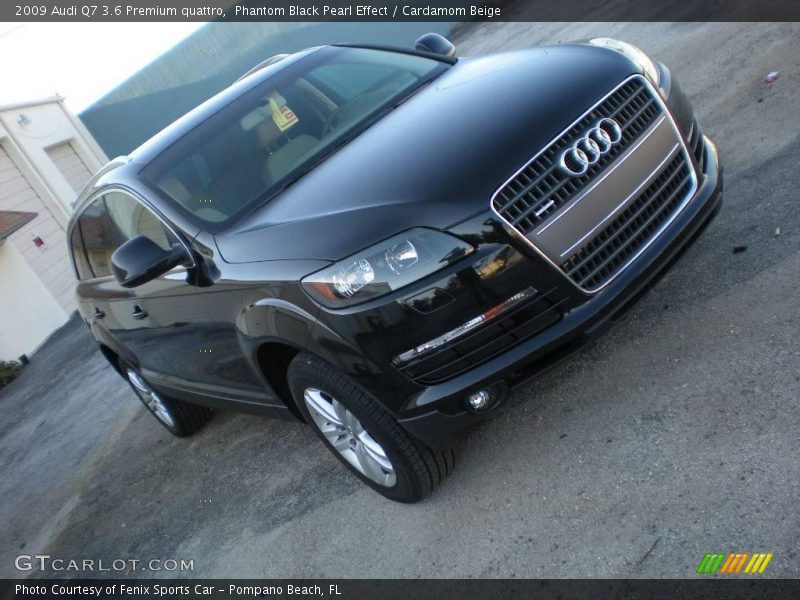 Phantom Black Pearl Effect / Cardamom Beige 2009 Audi Q7 3.6 Premium quattro