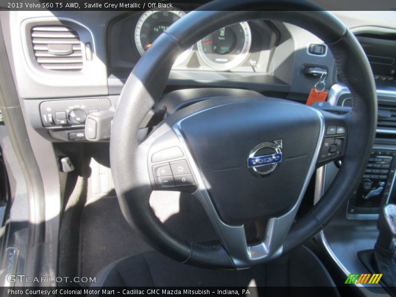 Saville Grey Metallic / Off Black 2013 Volvo S60 T5 AWD