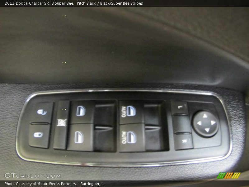 Pitch Black / Black/Super Bee Stripes 2012 Dodge Charger SRT8 Super Bee