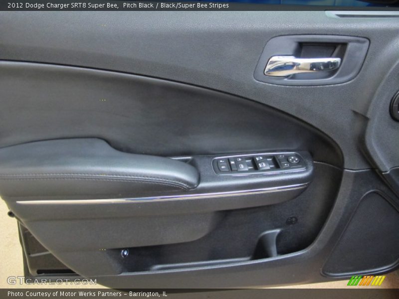 Pitch Black / Black/Super Bee Stripes 2012 Dodge Charger SRT8 Super Bee