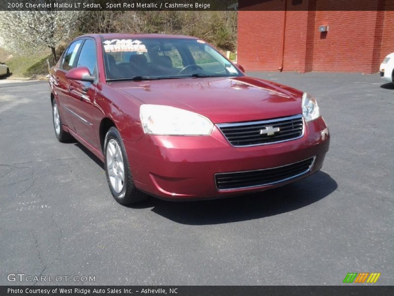 Sport Red Metallic / Cashmere Beige 2006 Chevrolet Malibu LT Sedan