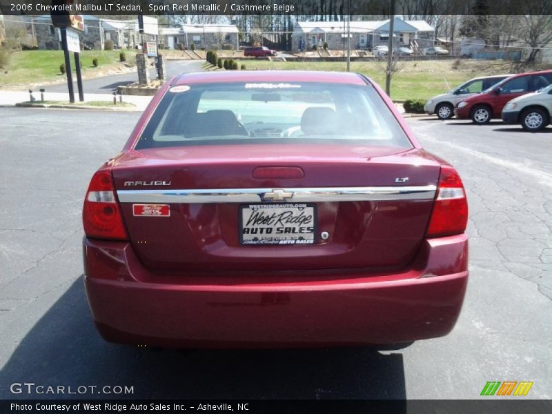 Sport Red Metallic / Cashmere Beige 2006 Chevrolet Malibu LT Sedan