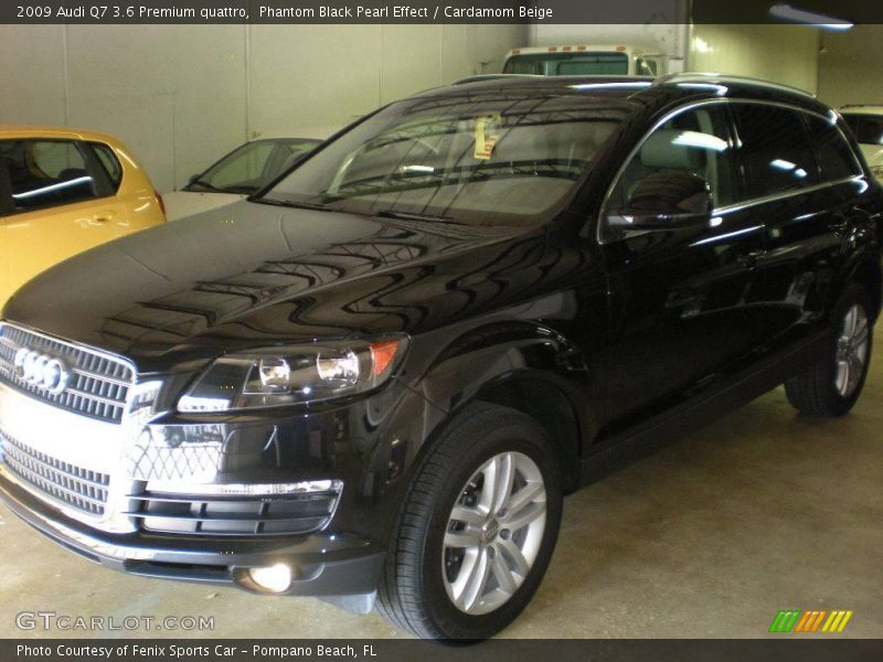 Phantom Black Pearl Effect / Cardamom Beige 2009 Audi Q7 3.6 Premium quattro