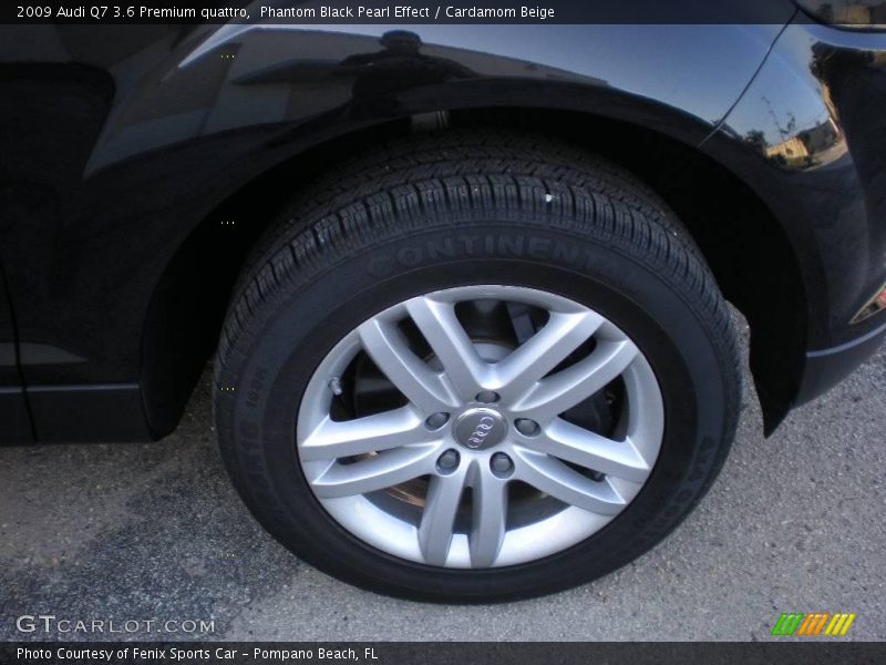 Phantom Black Pearl Effect / Cardamom Beige 2009 Audi Q7 3.6 Premium quattro