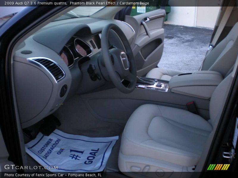 Phantom Black Pearl Effect / Cardamom Beige 2009 Audi Q7 3.6 Premium quattro