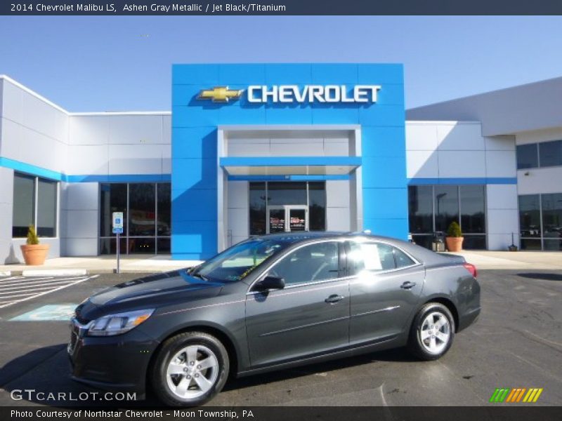 Ashen Gray Metallic / Jet Black/Titanium 2014 Chevrolet Malibu LS