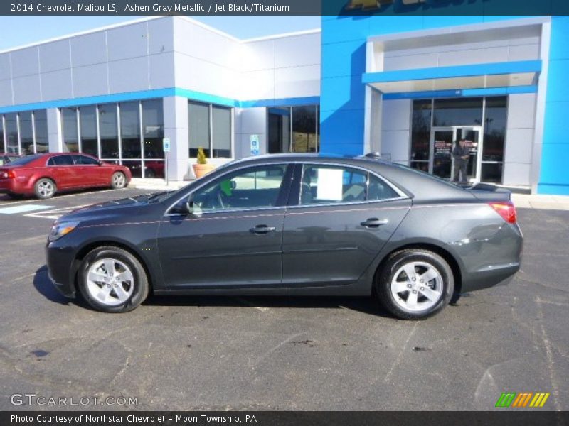 Ashen Gray Metallic / Jet Black/Titanium 2014 Chevrolet Malibu LS