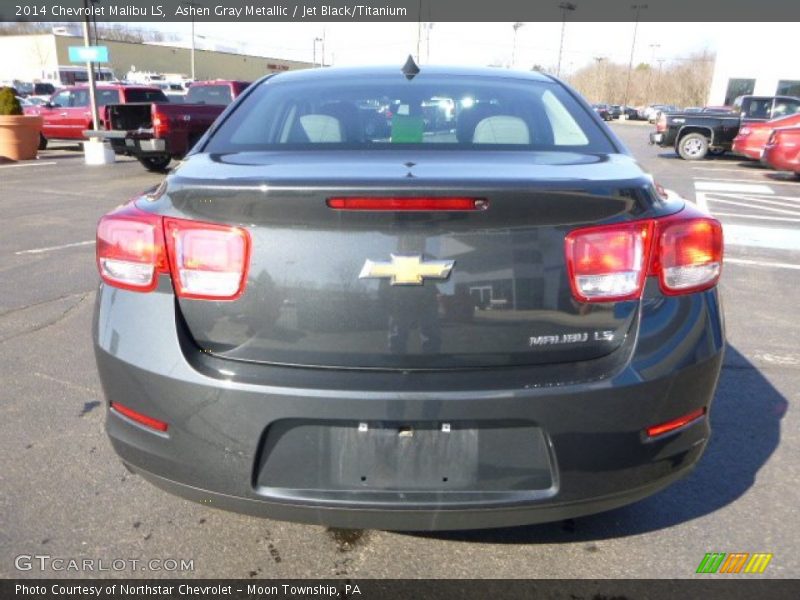 Ashen Gray Metallic / Jet Black/Titanium 2014 Chevrolet Malibu LS