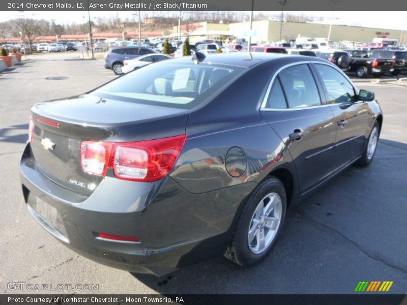 Ashen Gray Metallic / Jet Black/Titanium 2014 Chevrolet Malibu LS