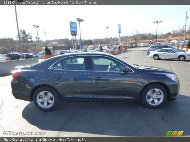 Ashen Gray Metallic / Jet Black/Titanium 2014 Chevrolet Malibu LS