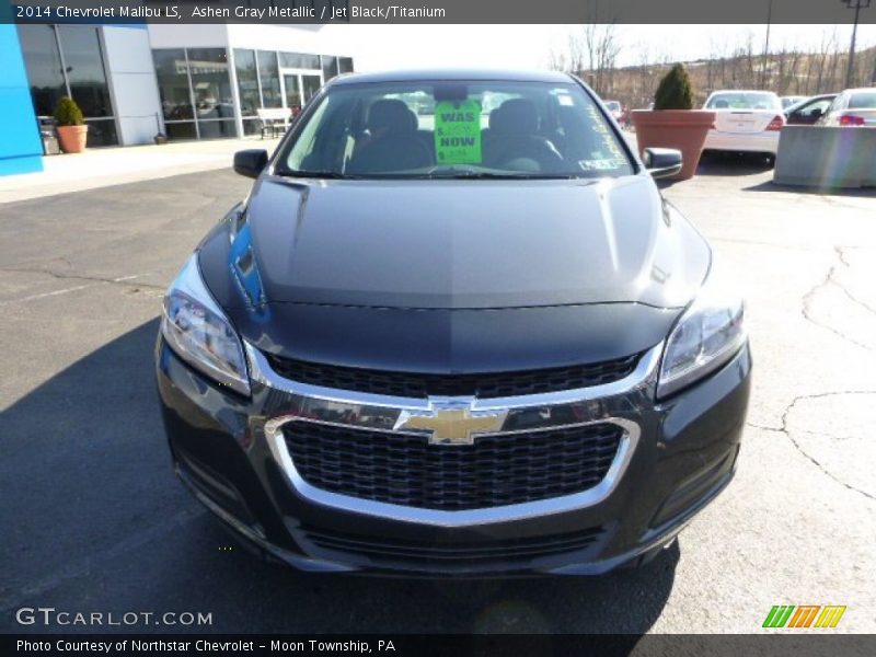 Ashen Gray Metallic / Jet Black/Titanium 2014 Chevrolet Malibu LS